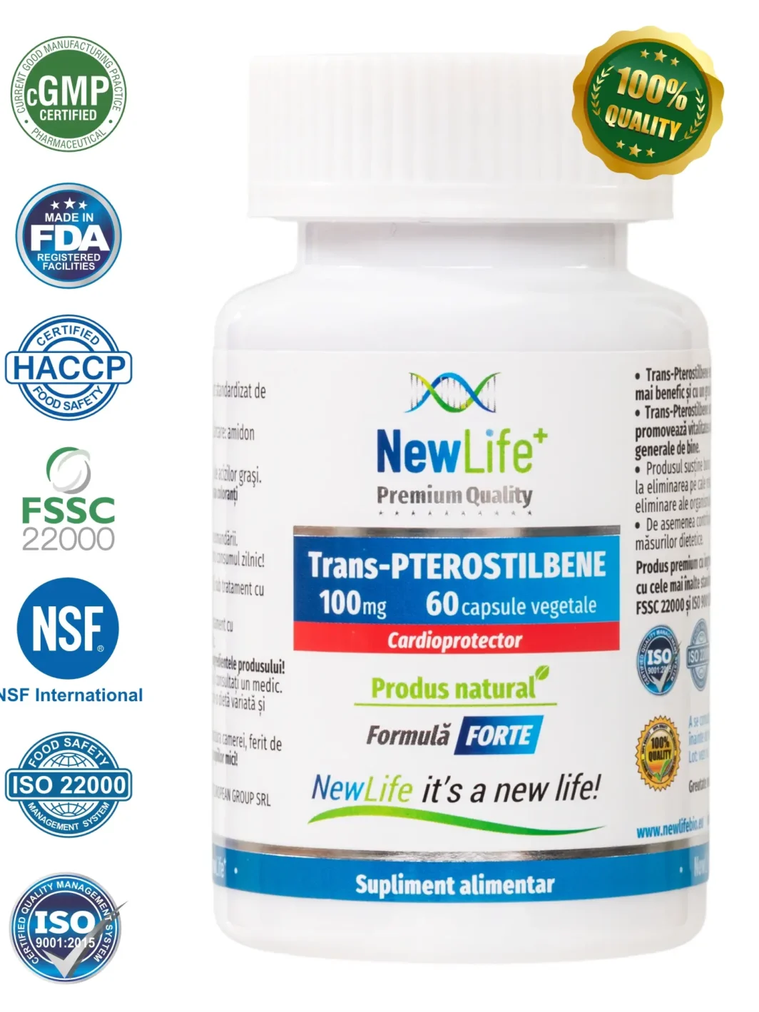 Trans-pterostilbene - 30 capsule